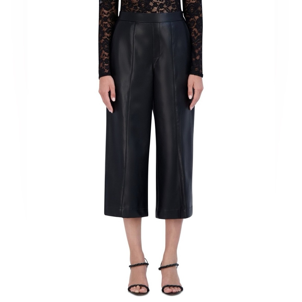BCBG Black Cropped Wide Leg Pants